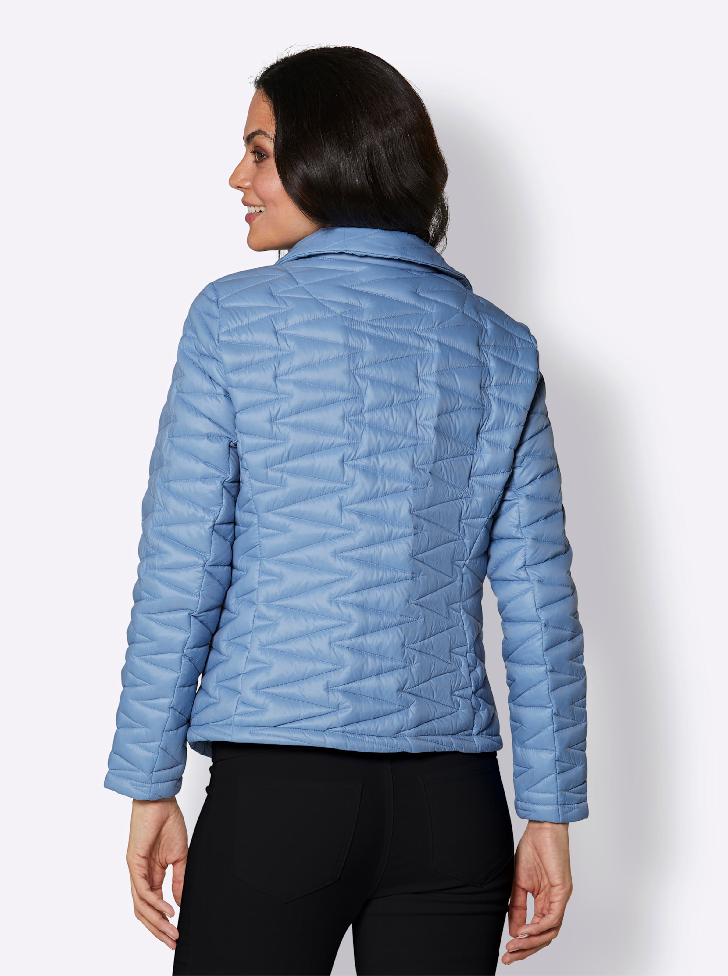 Daunen-Jacke in himmelblau von CREATION L PREMIUM