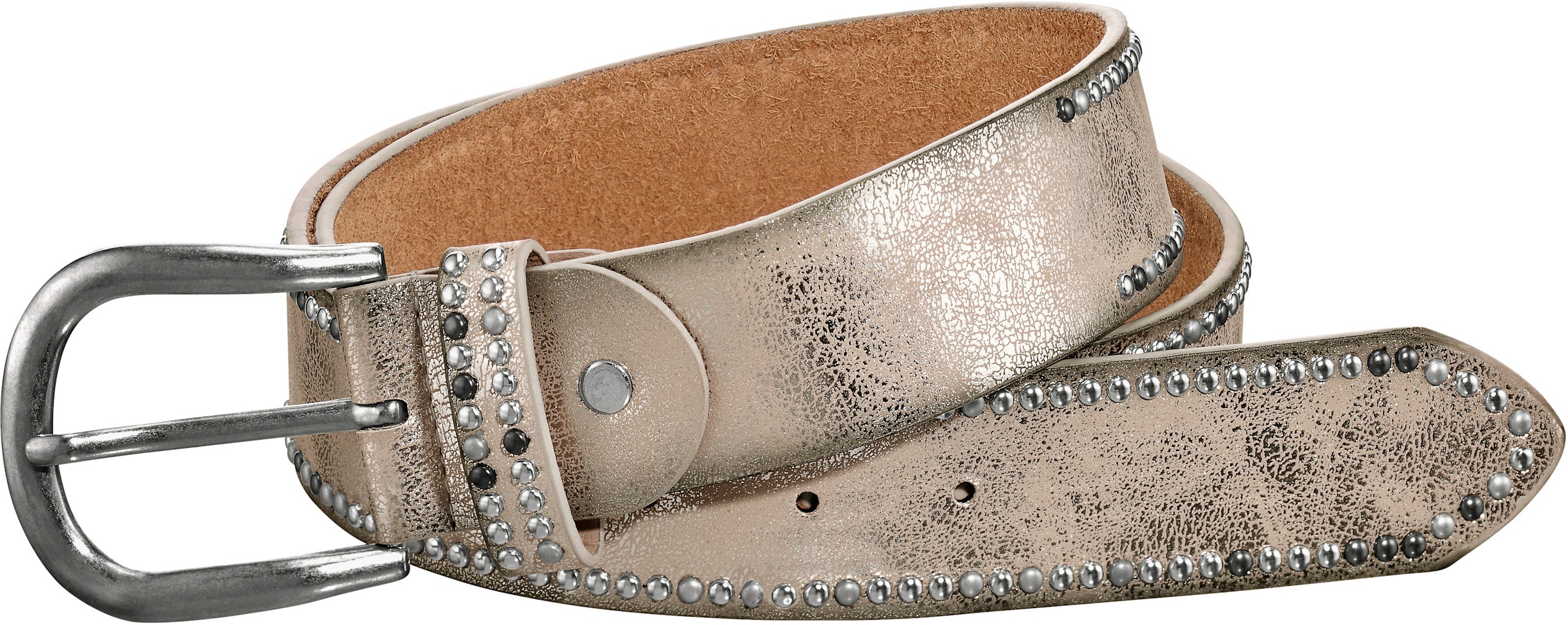 Gürtel in goldfarben-silberfarben von heine