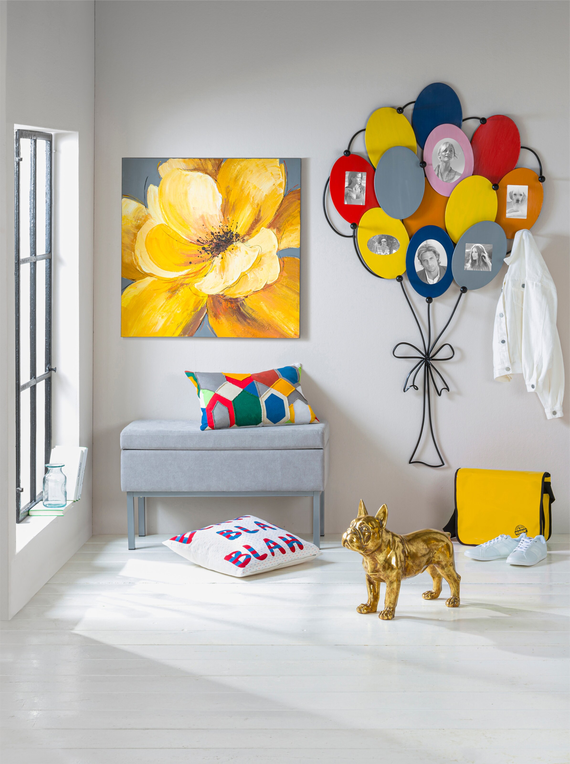 Deko-Hund Bulldogg in goldfarben von heine home