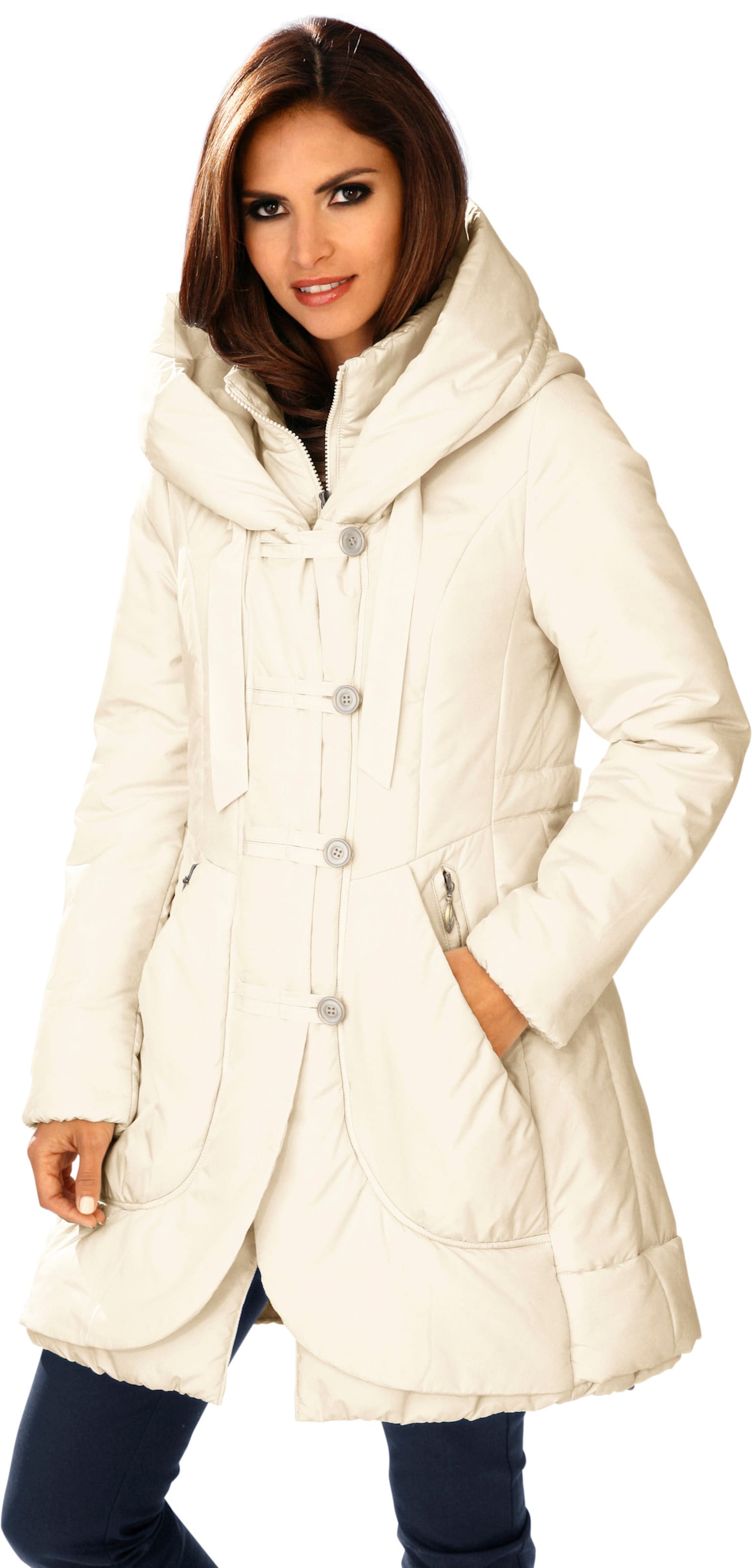 Parka in offwhite von heine