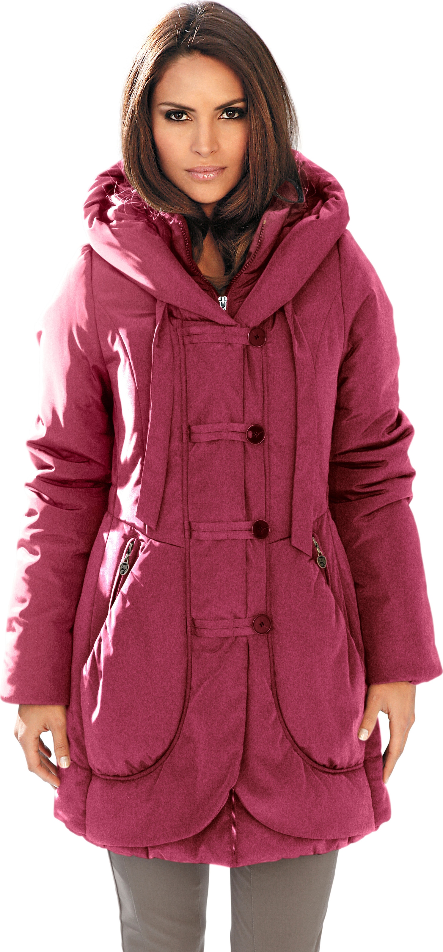 Parka in bordeaux von heine