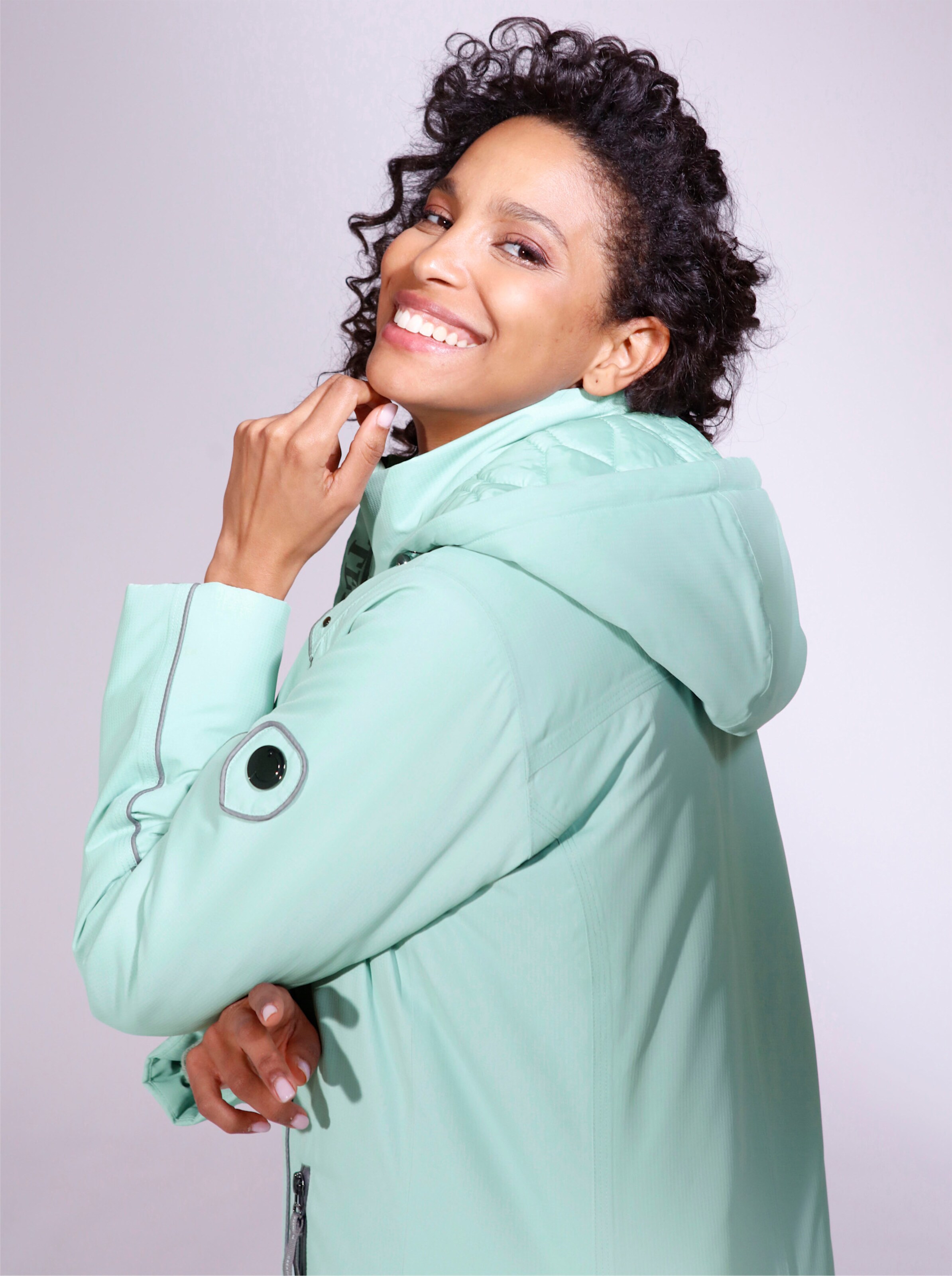 Texventure-Jacke in kalkmint von CREATION L PREMIUM