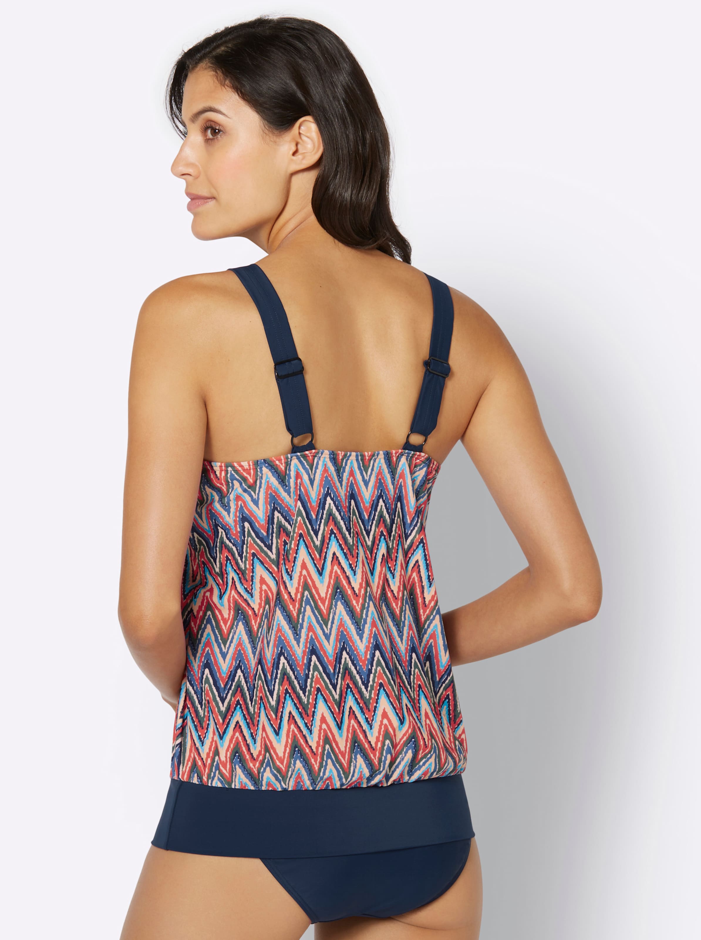Tankini-Oberteil in marine-bunt-bedruckt von feel good