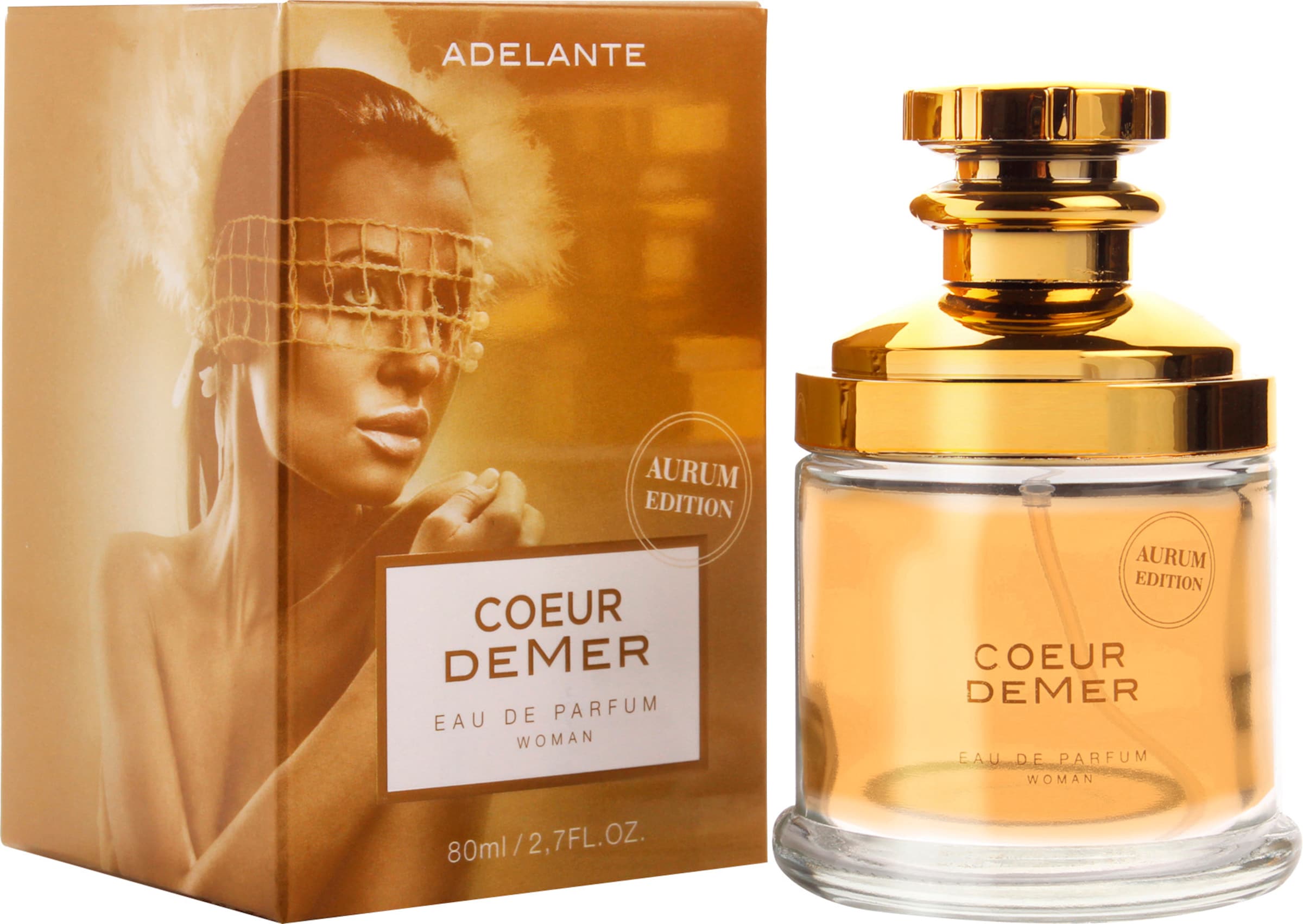 Parfüm in goldfarben von heine