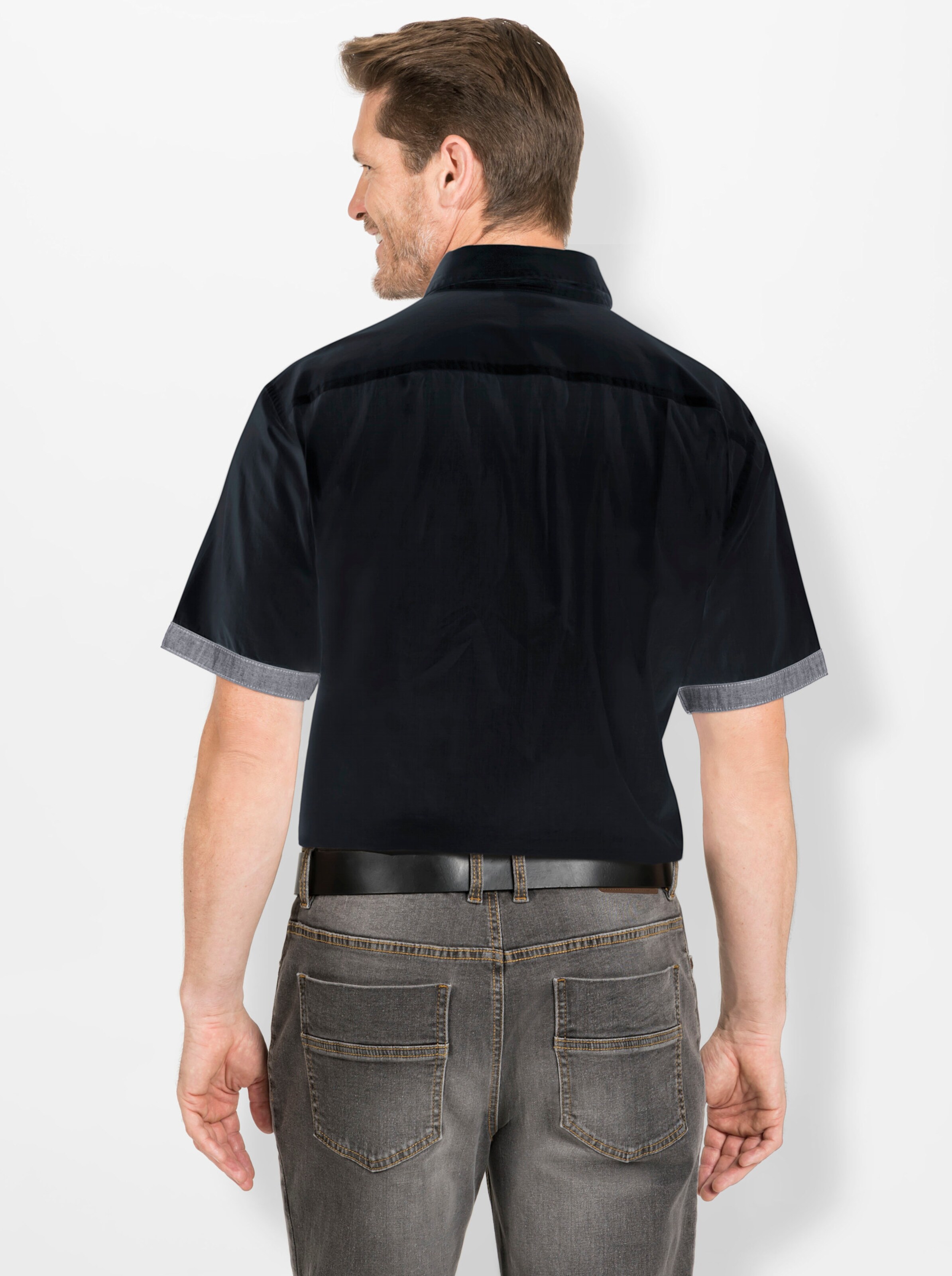 Kurzarm-Hemd in marine von Catamaran