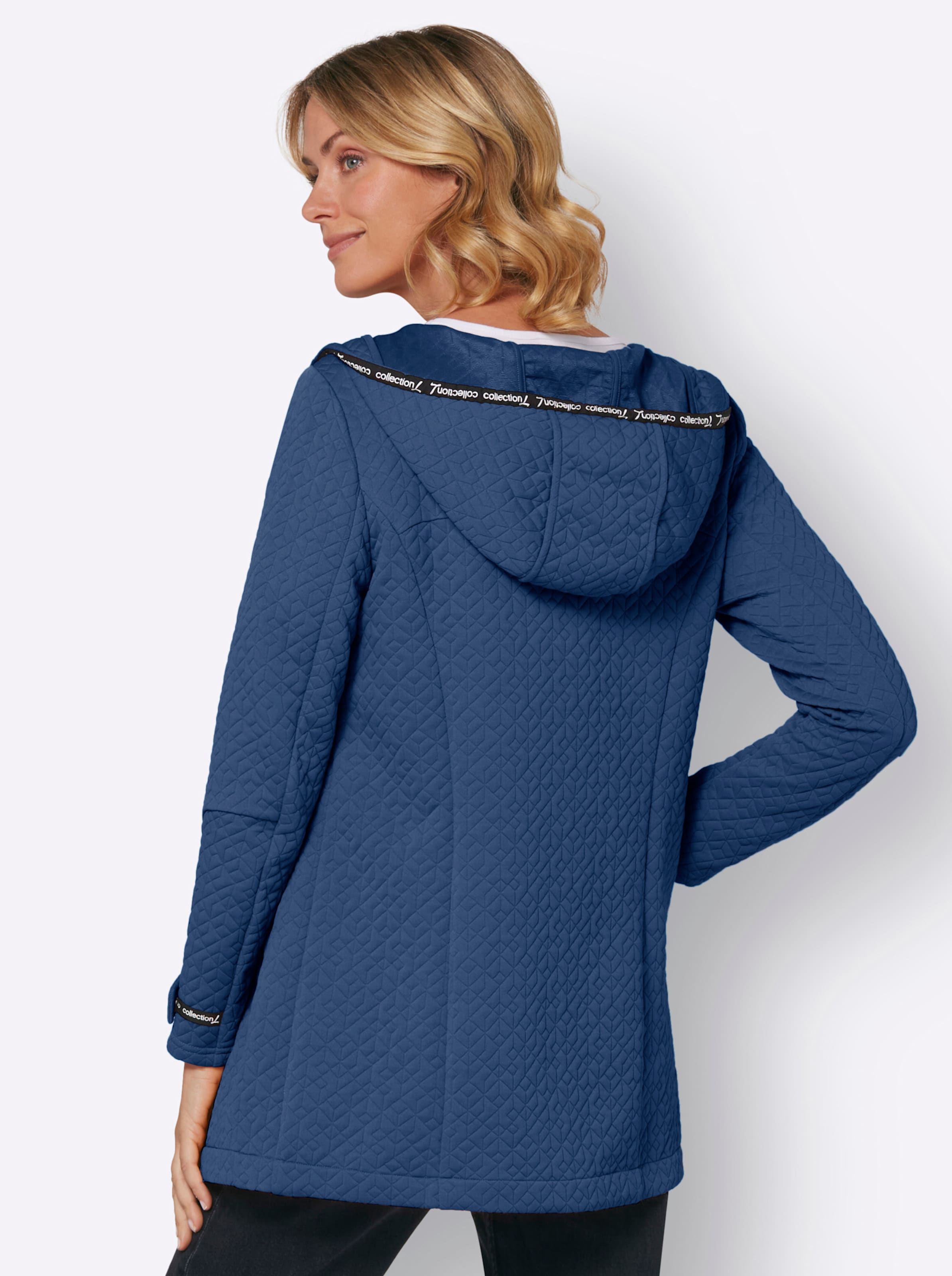 Jersey-Jacke in jeansblau von heine