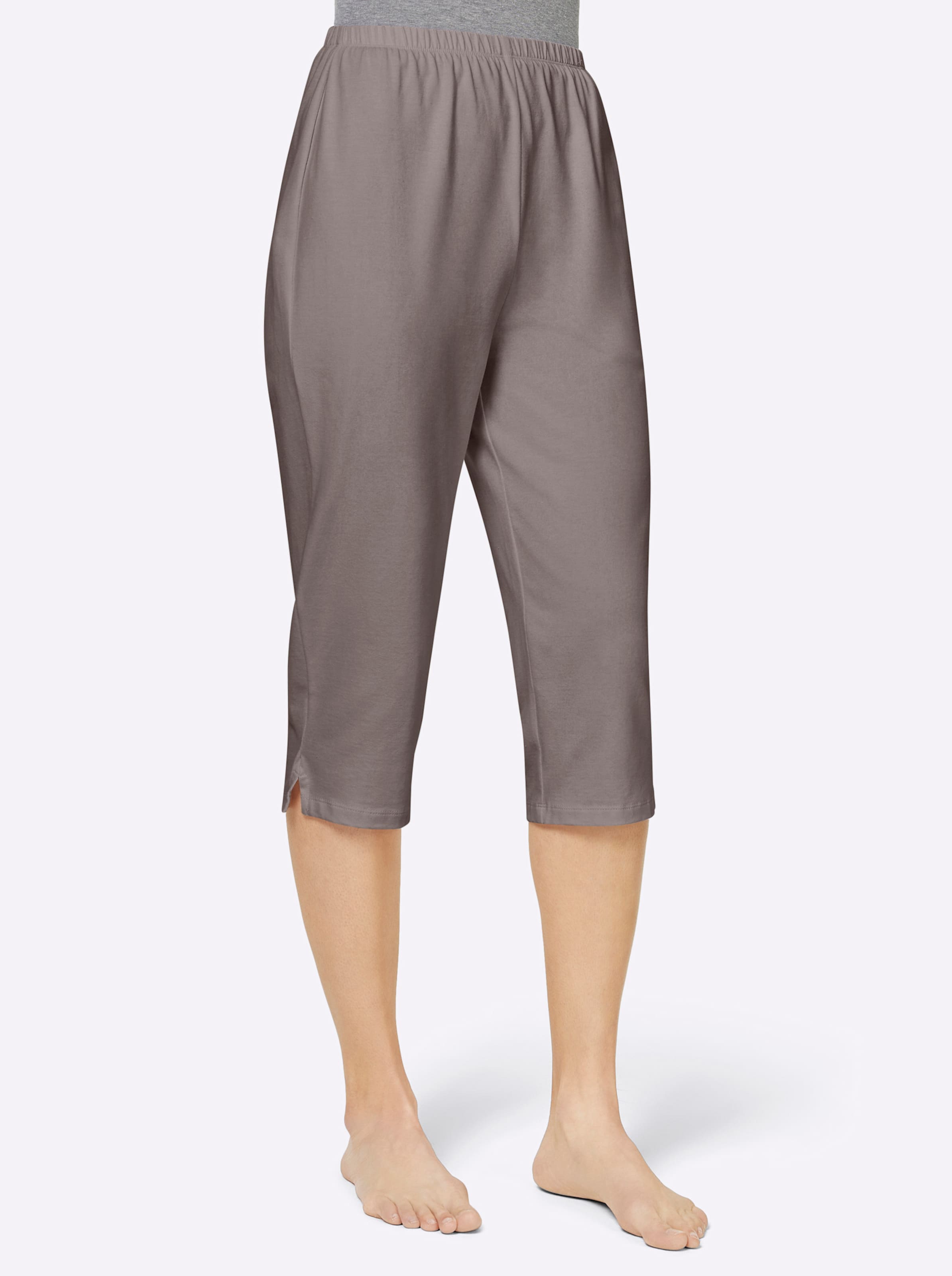 Capri-Hosen in petrol + taupe von feel good