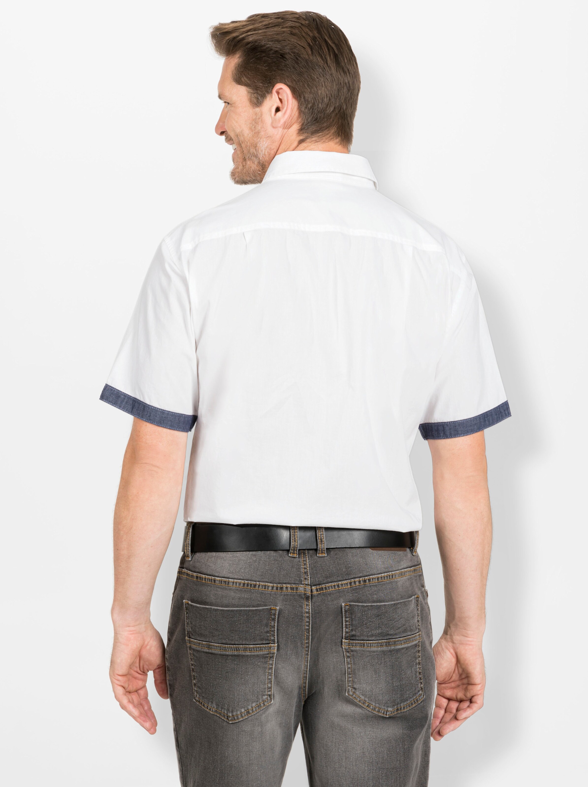 Kurzarm-Hemd in weiss von Catamaran