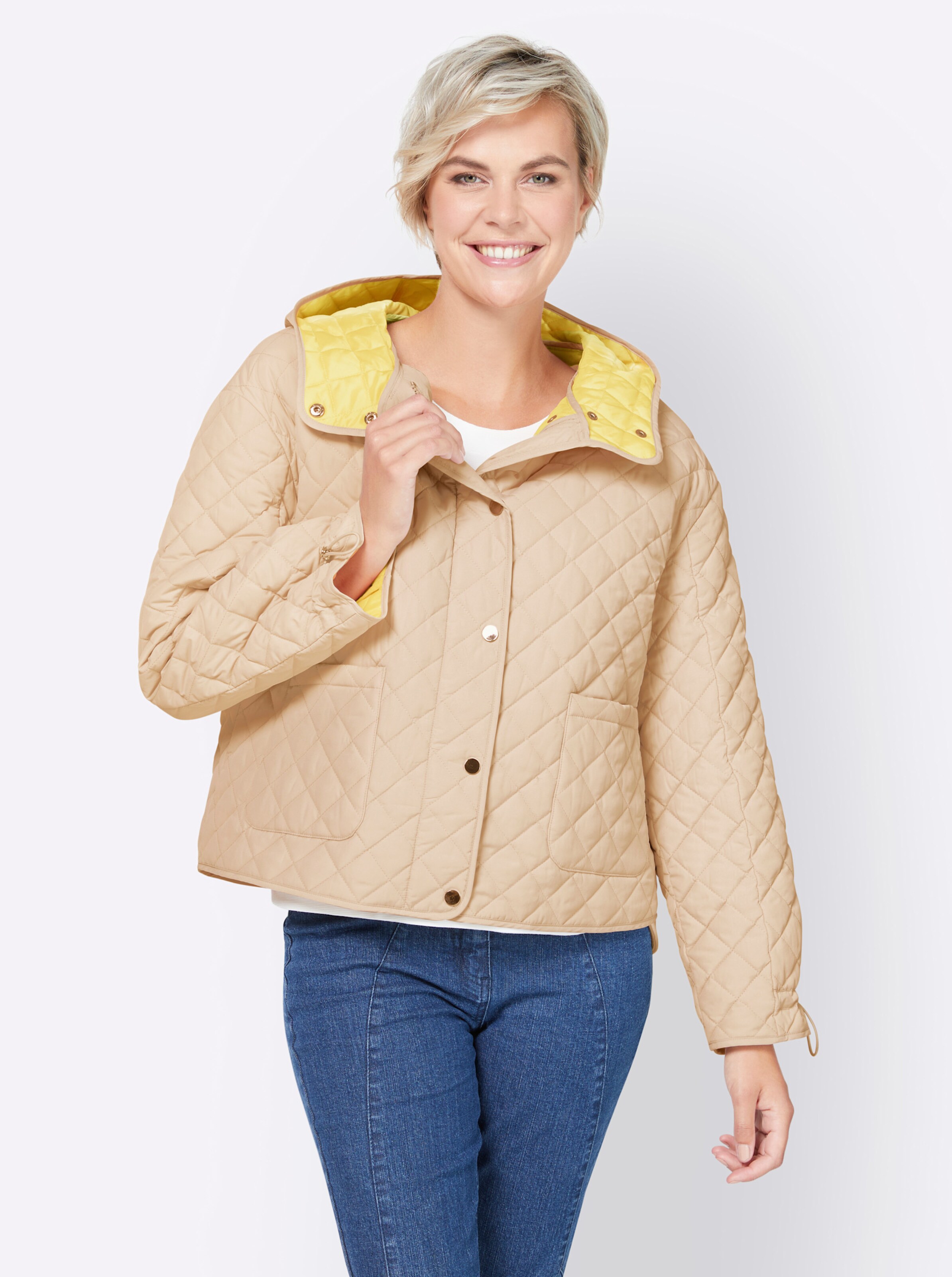 Jacke in sand-zitrone von heine