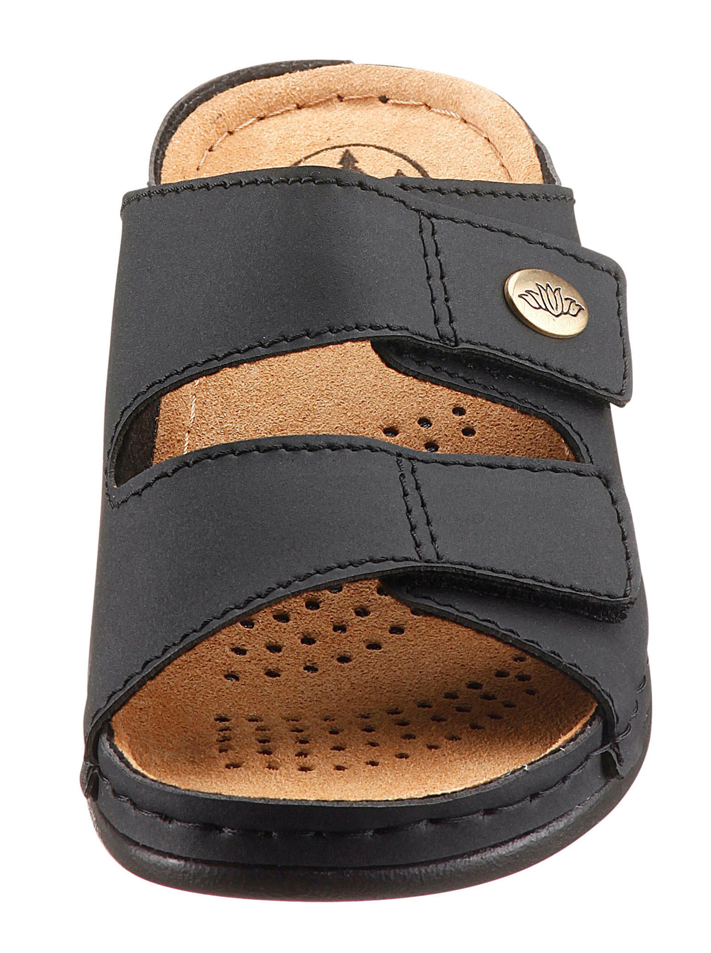 Pantolette in schwarz von Franken Schuhe