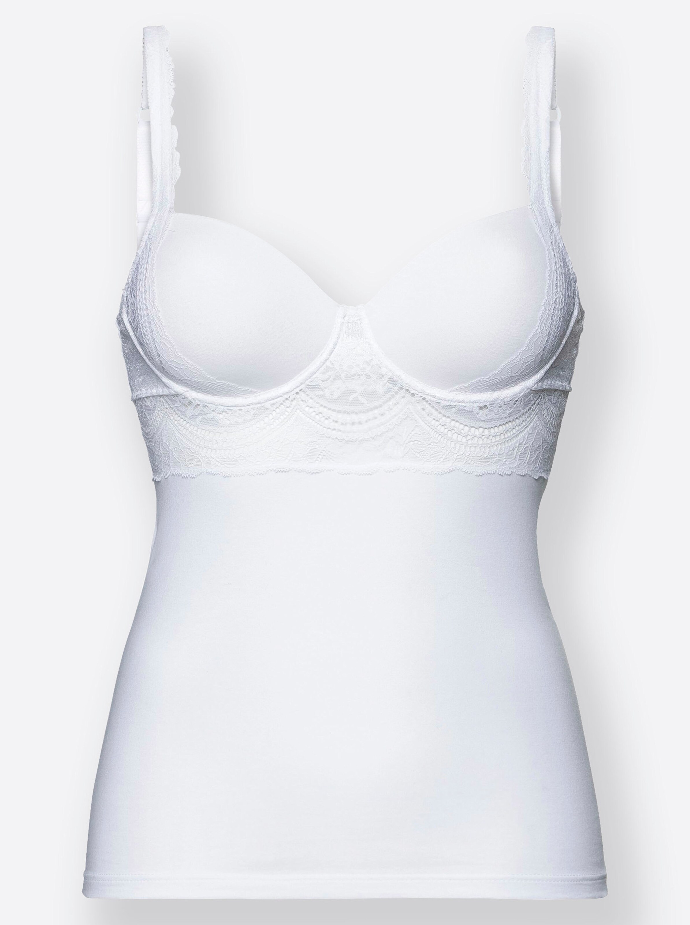Bügel-BH-Hemd in weiss von Nina von C.