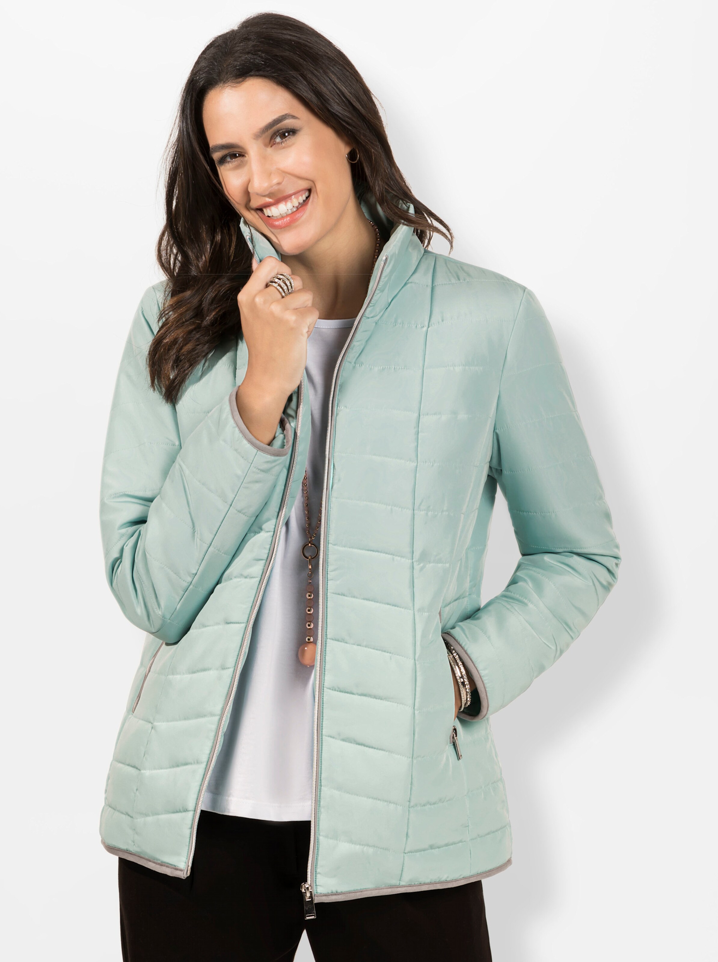 Jacke in mint von heine