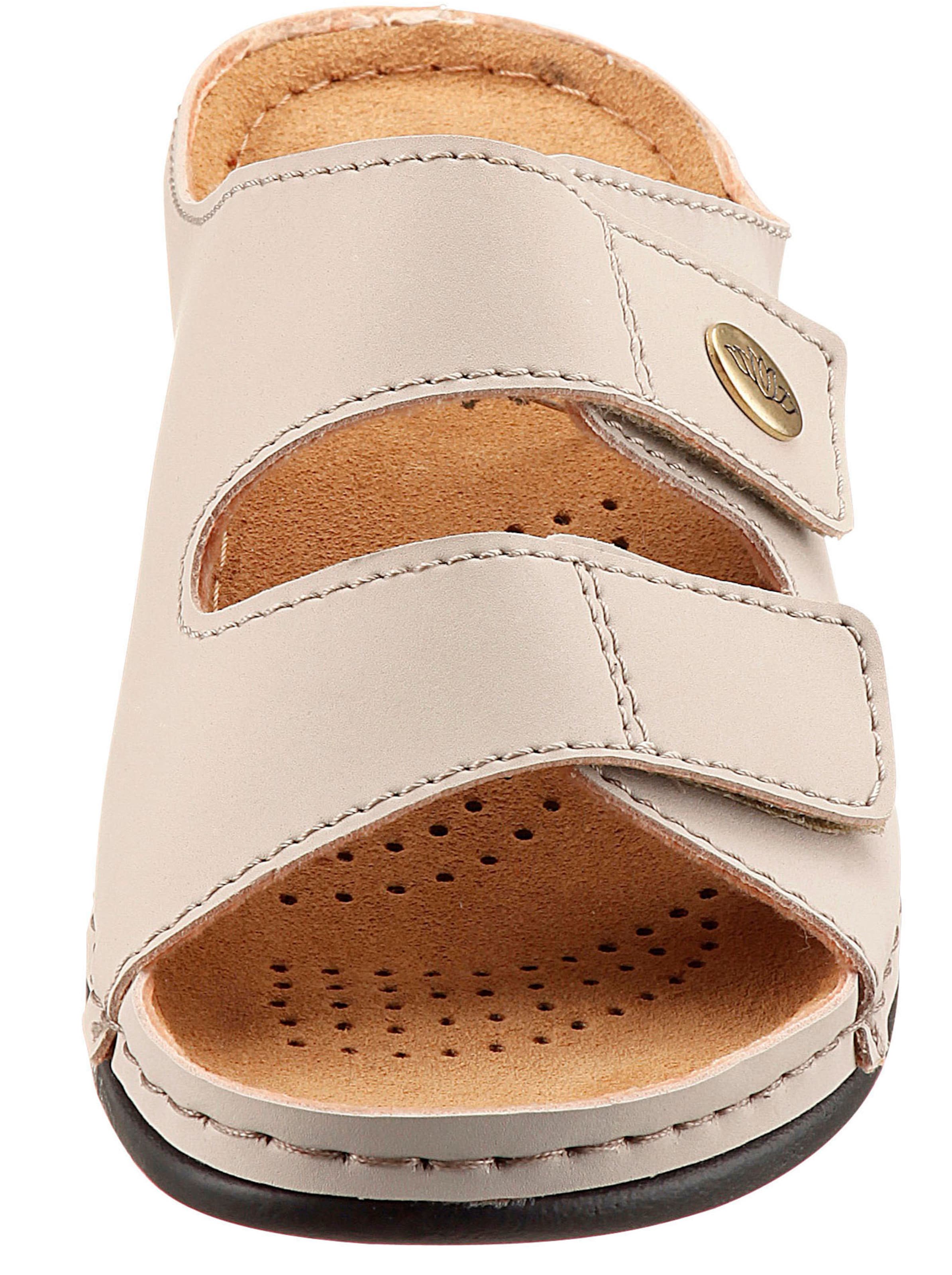 Pantolette in steingrau von Franken Schuhe