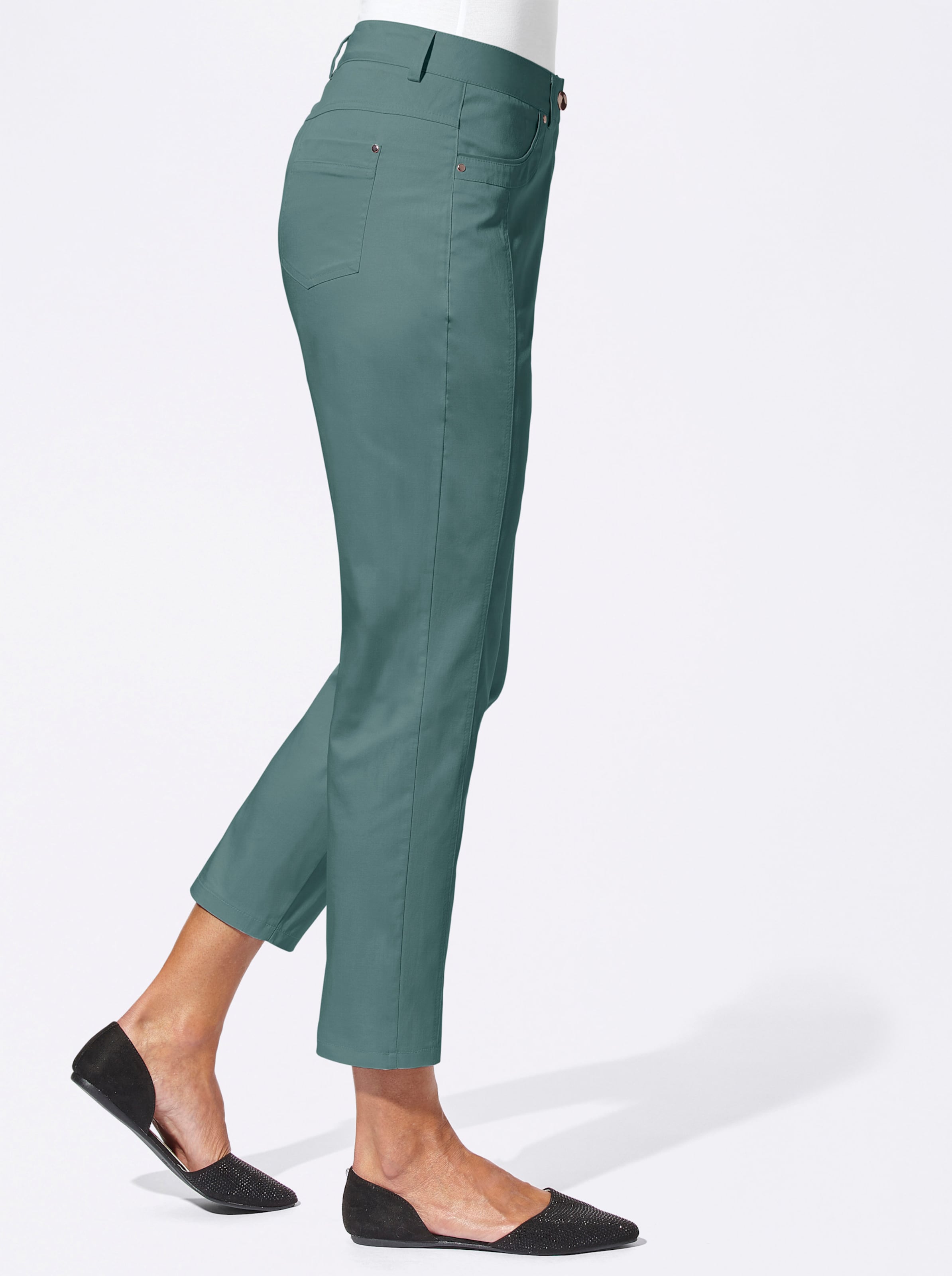 7/8-Jeans in jadegrün von heine