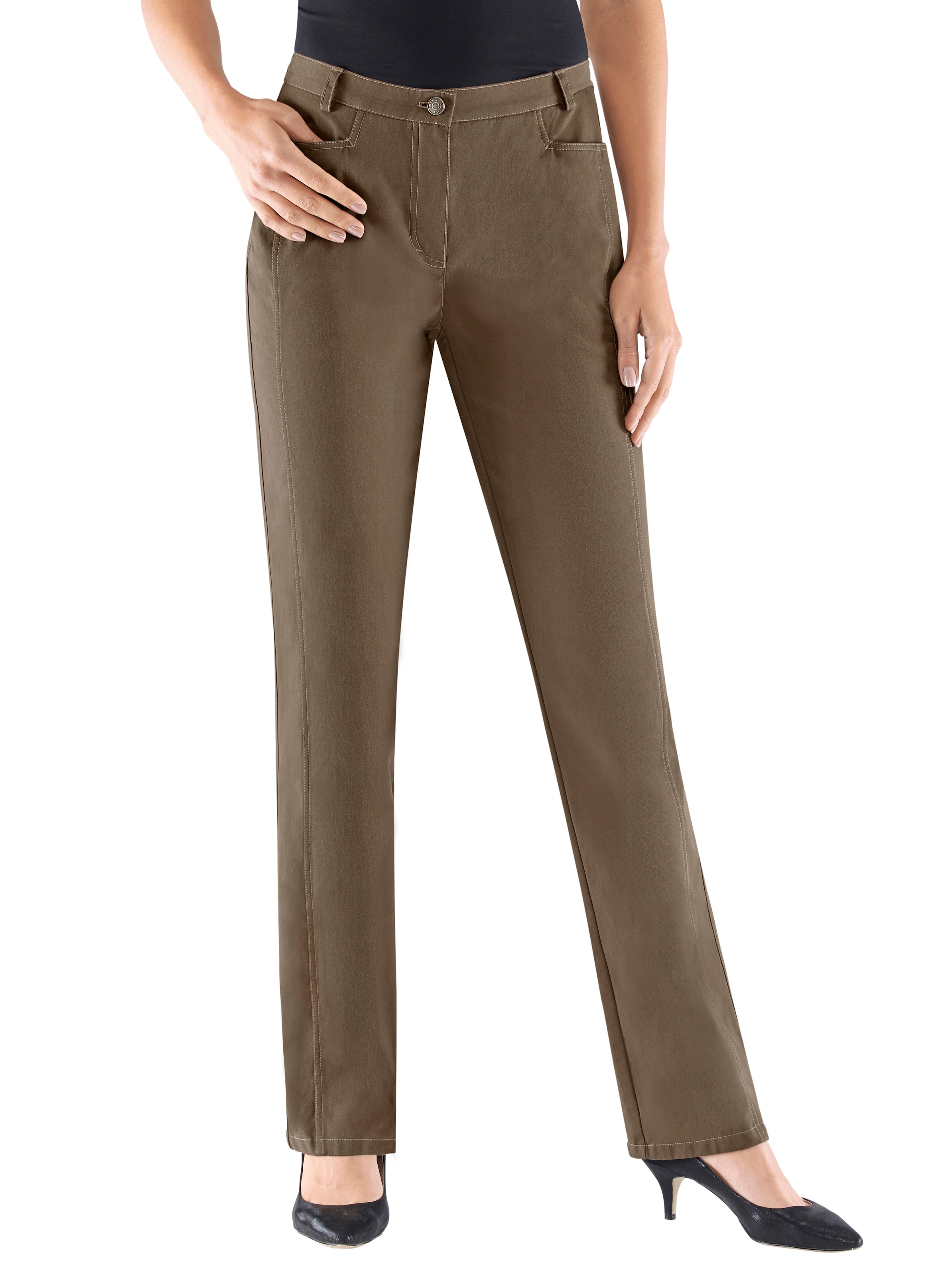 Thermohose in taupe von Cosma