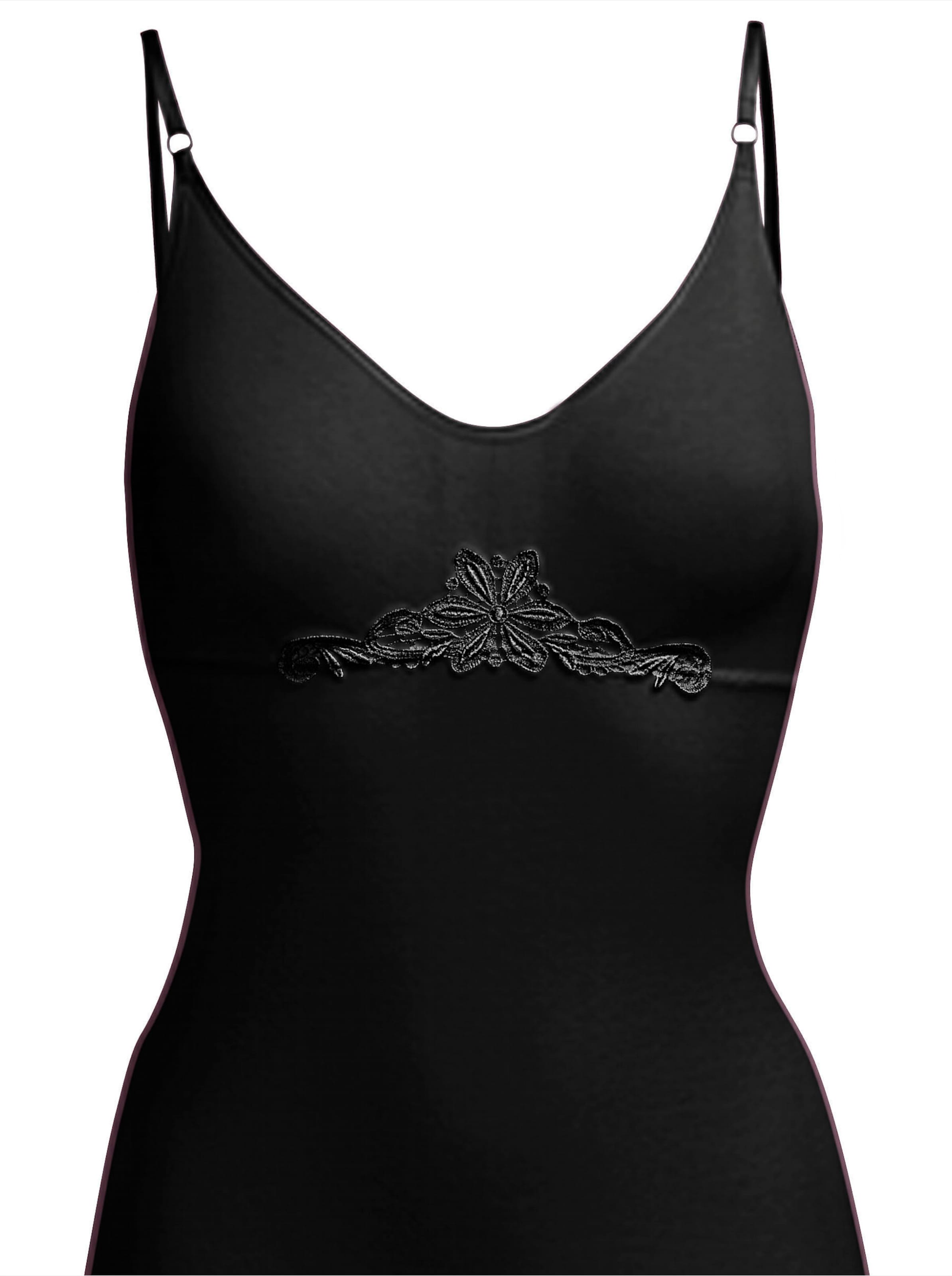 BH-Hemd in schwarz von wäschepur