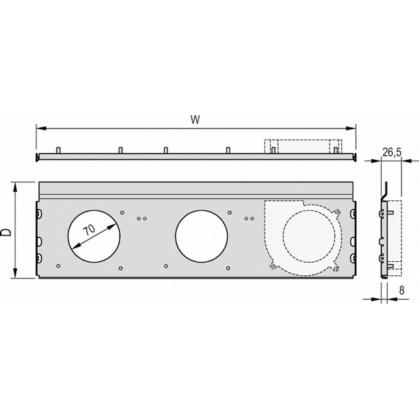 SCHROFF Radiallüftereinheit für ratiopacPRO air - LUEFTERWANNE 84TE 220T KPL.