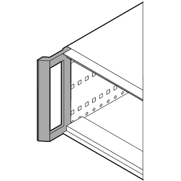 SCHROFF Frontgriff zum Umrüsten - RATIO.AIR GRIFF GEPULV.4/5HE