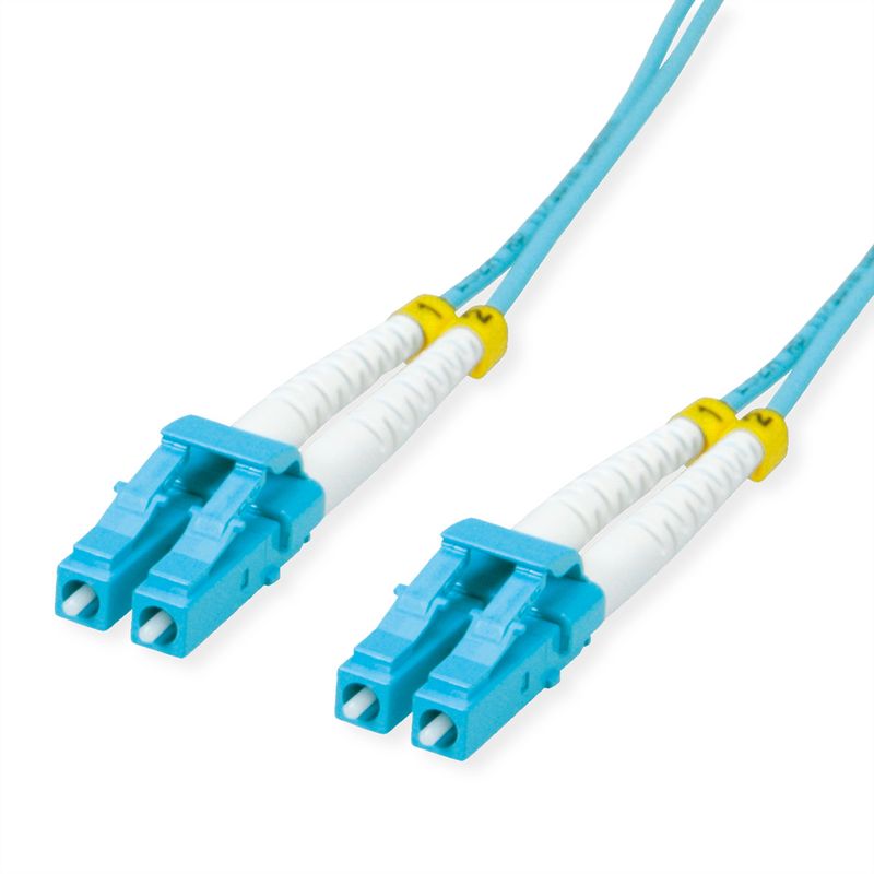 VALUE LWL-Kabel 50/125µm OM3, LC/LC, Low-Loss-Stecker, türkis, 3 m