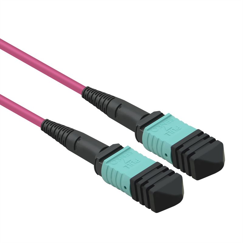 VALUE MPO-Trunk-Kabel 50/125µm OM4, MPO/MPO, violett, 3 m