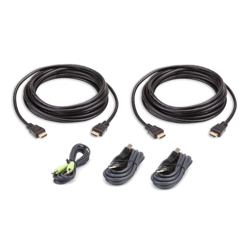 ATEN 2L-7D03UHX5 USB HDMI Dual Display Secure KVM Kabel Set