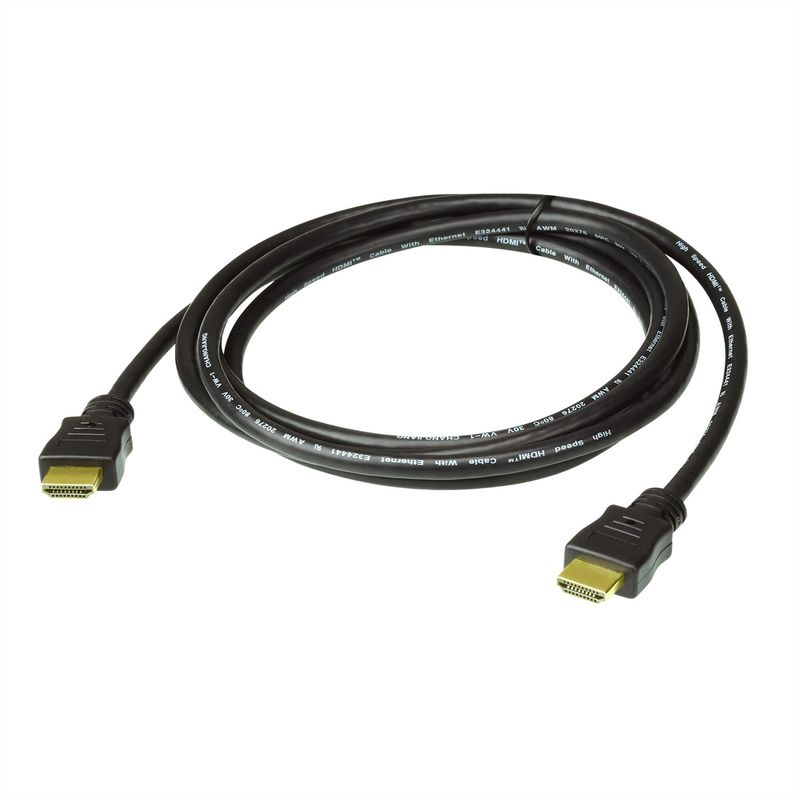 ATEN 2L-7D03H High Speed True 4K HDMI Kabel mit Ethernet, schwarz, 3 m