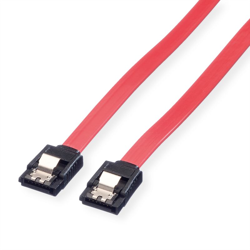VALUE Internes SATA 6.0 Gbit/s HDD-Kabel mit Schnappverschluss, 0,5 m