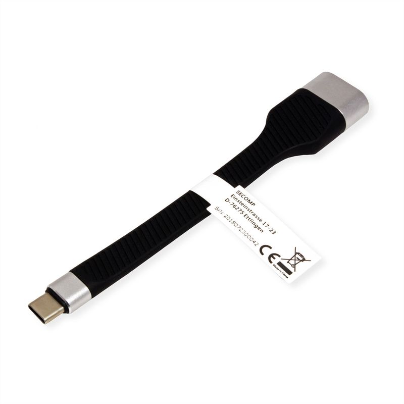 ROLINE Display Adapter USB Typ C - HDMI, ST/BU, 0,13 m