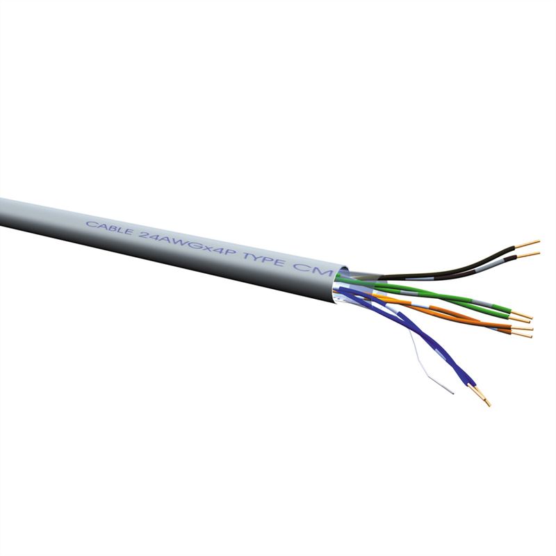 ROLINE UTP-Kabel Kat.6 (Class E) Massivdraht, 300m