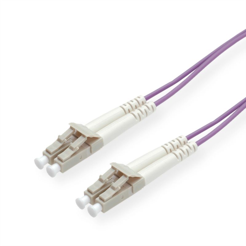 ROLINE LWL-Kabel 50/125µm OM4, LC/LC, violett, 5 m