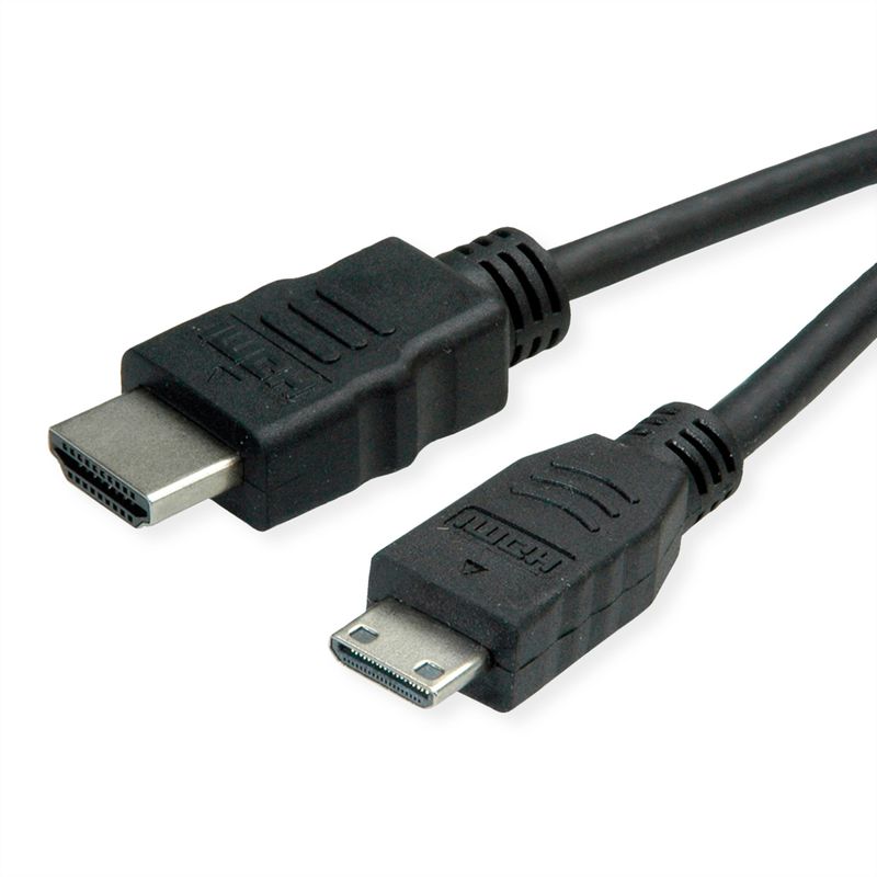 ROLINE GREEN HDMI High Speed Kabel mit Ethernet, HDMI ST - Mini HDMI ST, 2 m