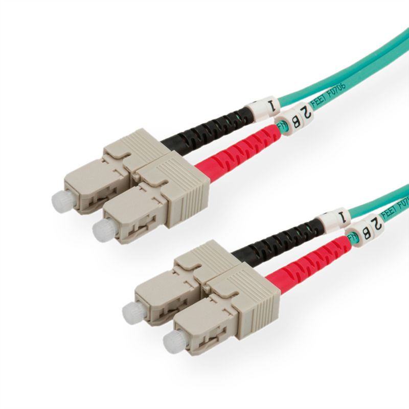 Quality LWL-Kabel dupl. 50/125µm OM3, SC/SC, 2m