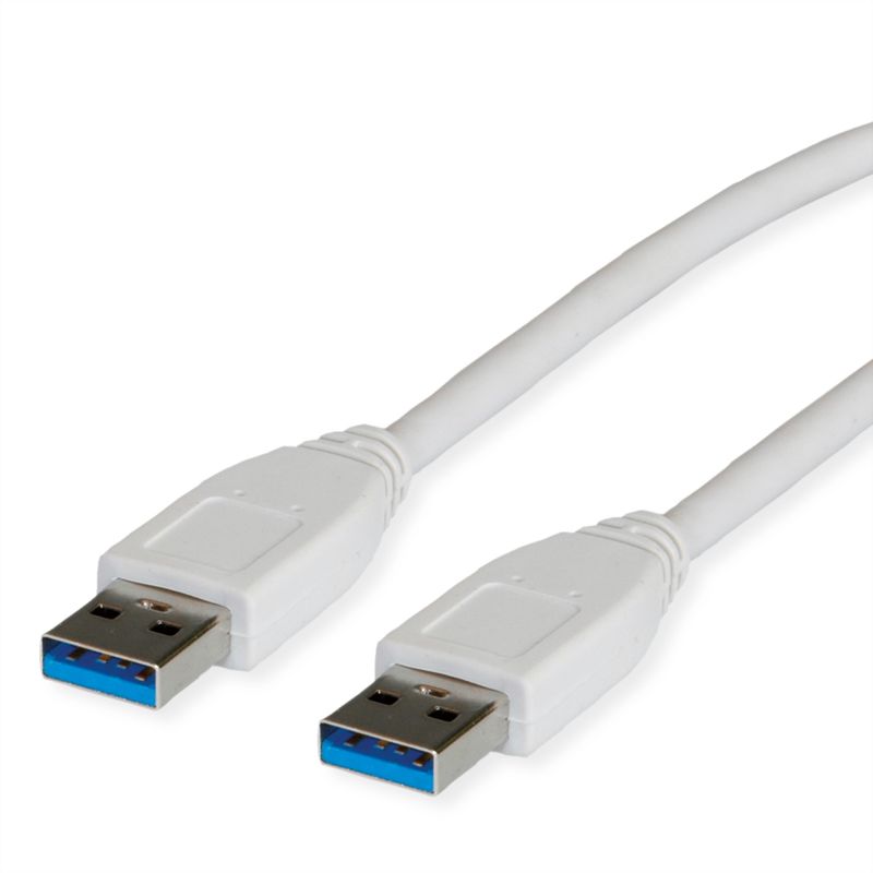 VALUE USB 3.2 Gen 1 Kabel, Typ A-A, weiß, 1,8 m