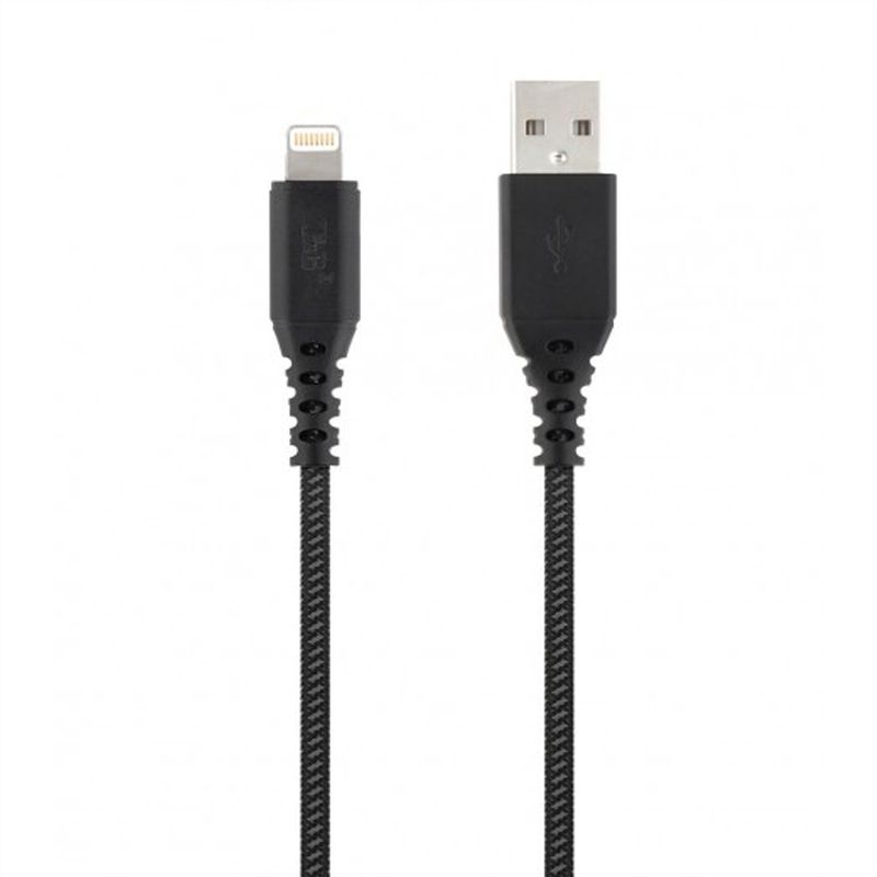 T'NB XW3M USB/Lightning Kabel, schwarz/grau, 1,5 Meter