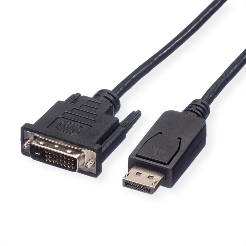 ROLINE DisplayPort Kabel DP ST - DVI ST, schwarz, 1,5 m