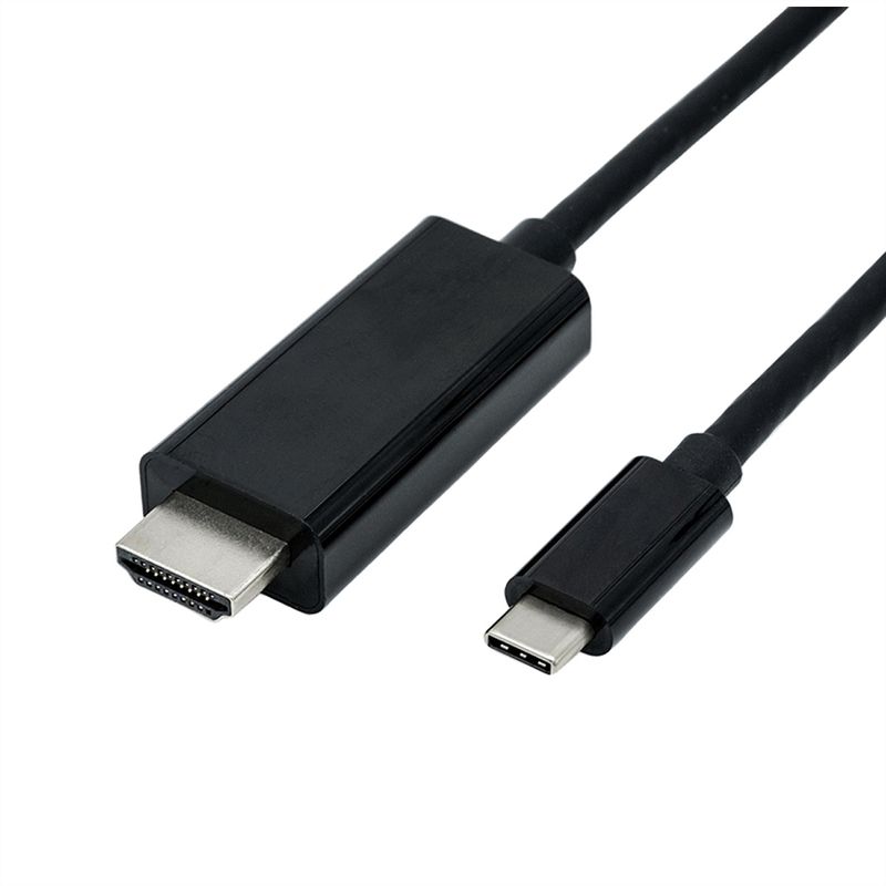 ROLINE USB Typ C - HDMI Adapterkabel, ST/ST, 2 m