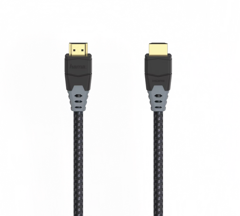 HAMA High Speed HDMI™-Kabel, St.-St., 8K, Ethernet, Gewebe, vergoldet, 1,5 m