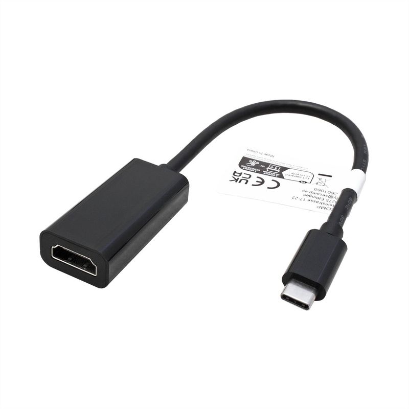 ROLINE Display Adapter USB Typ C - HDMI, ST/BU, 8K60