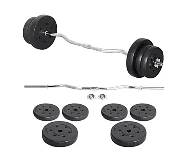 Supergrip 2in1 SZ Curlstange 25 kg SZ Curl Hantelset von Swiss Gym