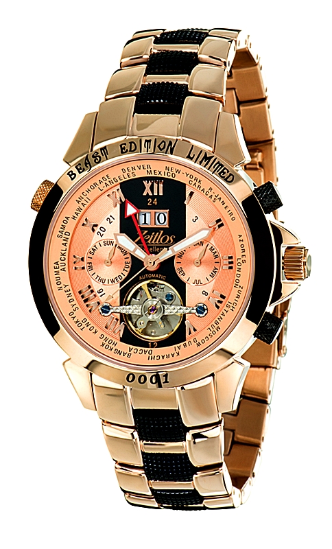 Zeitlos Exzellent Beast Carbon Rose Steelband Referenz ZL-EBE-11 BR