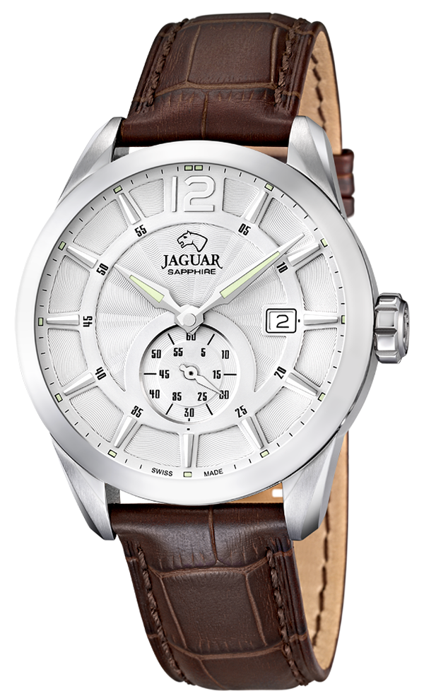 Black Friday Jaguar J663/1 Herren-Armbanduhr XL Analog Quarz Leder