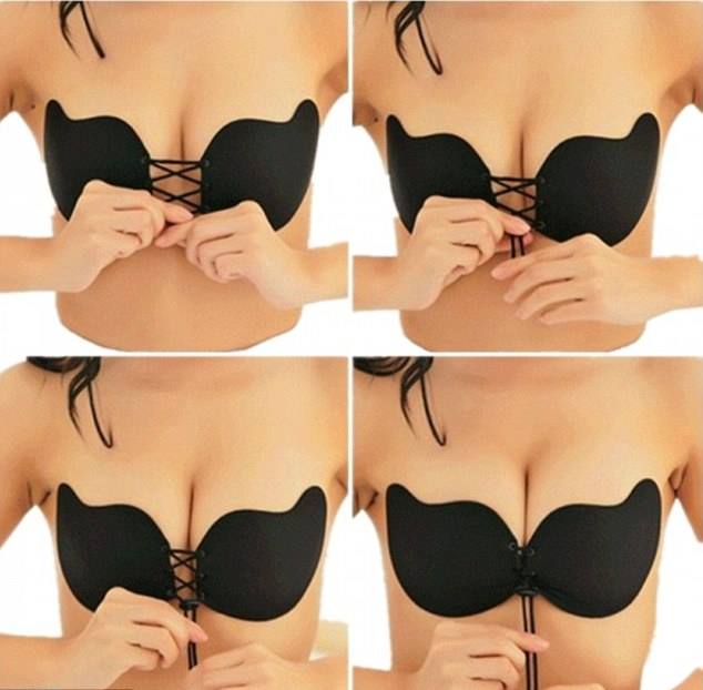 Selbstklebende Invisible Push Up BH trägerloser BH Magic Bra Rückenfrei ohne BH Träger