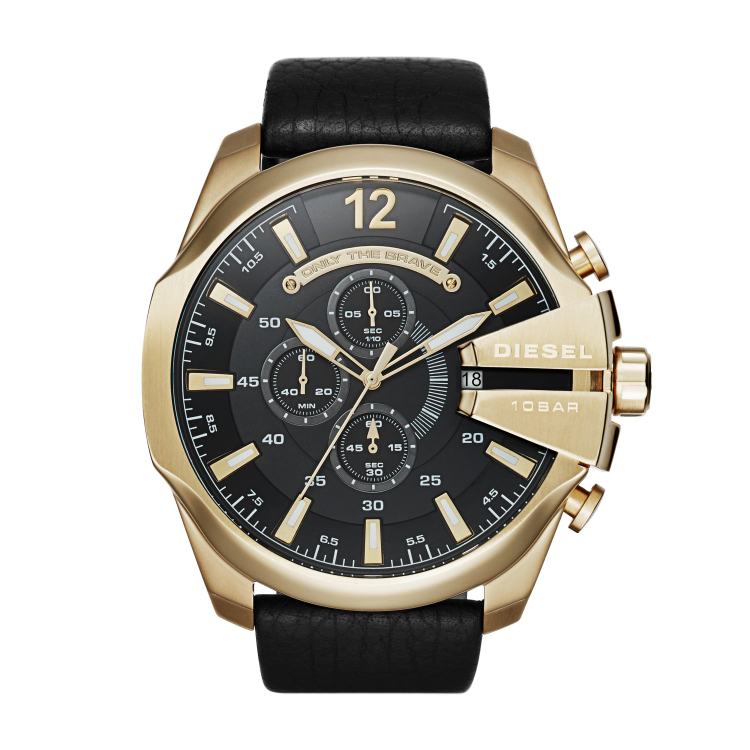Diesel DZ4344 Mega Chief Gold Black