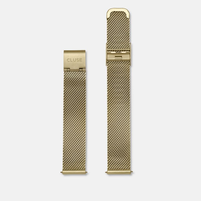 Cluse CLS346 CS1401101029 Strap 16 mm Mesh, Gold/ Gold