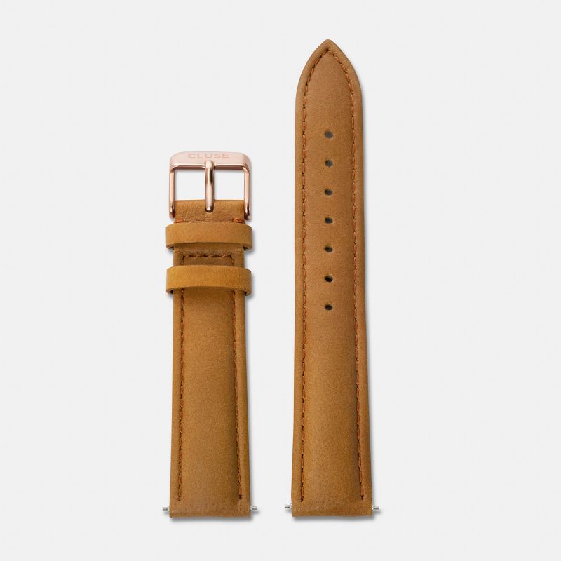 Cluse CLS003 CS1408101002 Strap 18 mm Caramel/Rose Gold