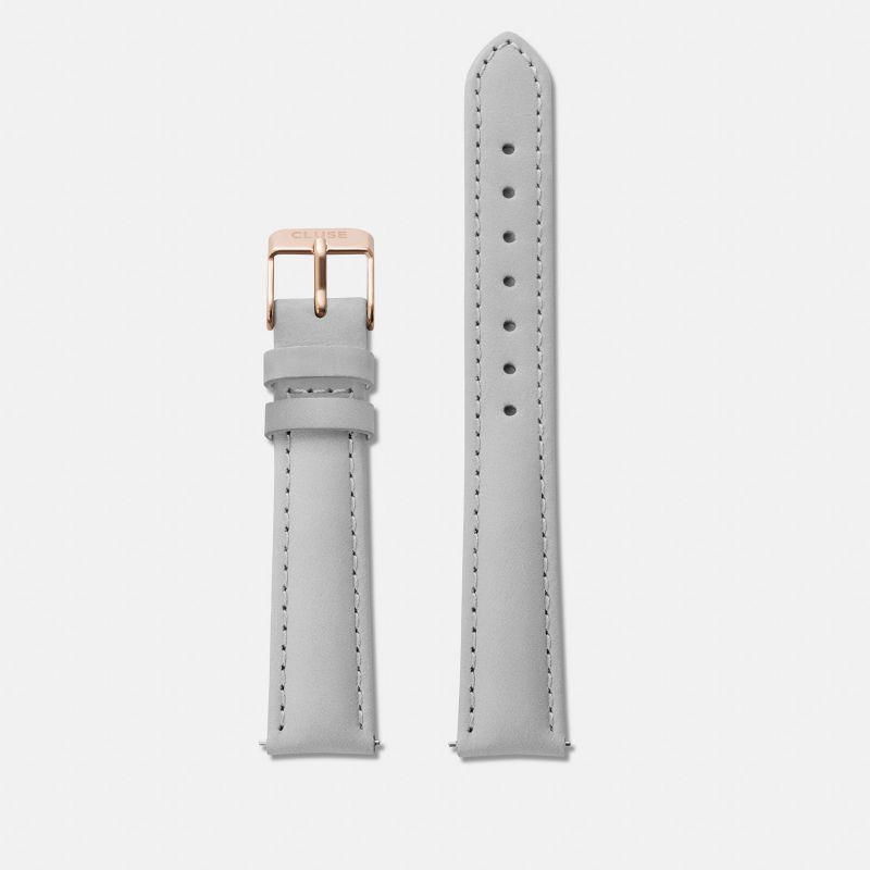 Cluse CLS319 CS1408101027 Strap 16 mm Leather, Grey/ Rose Gold