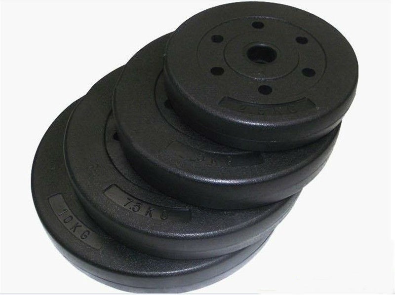 50kg 4x10kg, 2x 5kg Hantelscheiben Pro Supergrip Eisen-Zement Gewichte von World Gym!