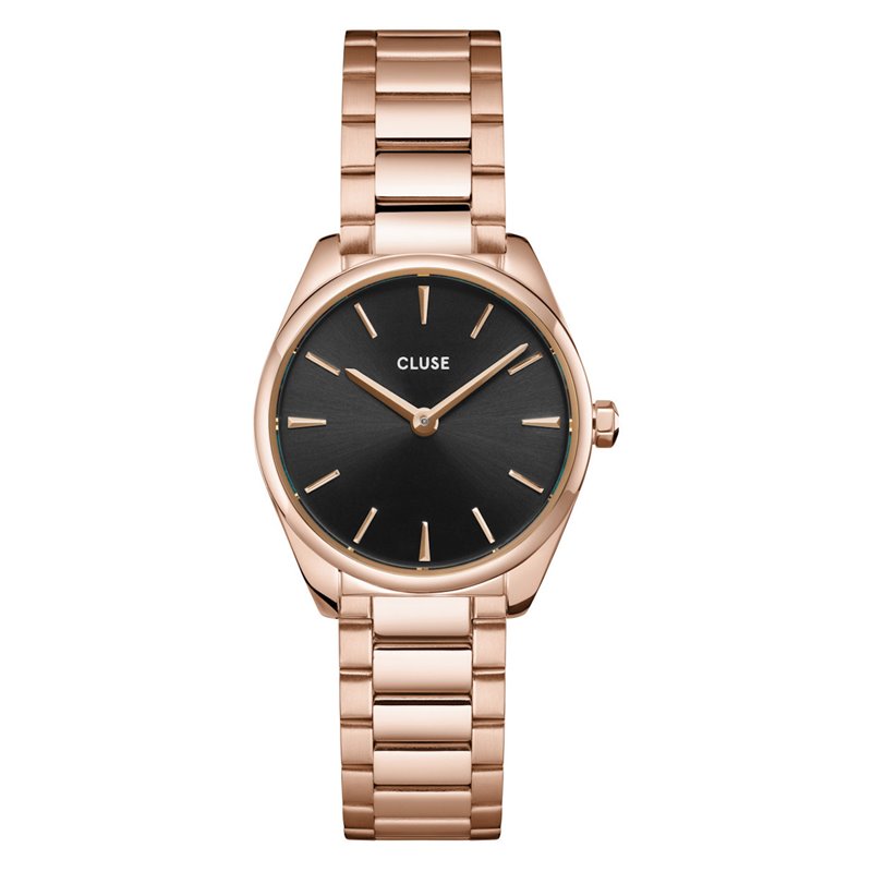Cluse CW11703 Féroce Mini Steel Damenuhr Black, Rose