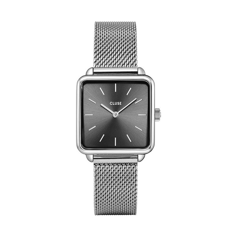 Cluse CW10307 La Tétragone Mesh Dark Grey/Silver