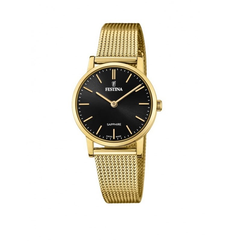 Festina Swiss Mode F20022/3 Schwarzgold Herrenuhr